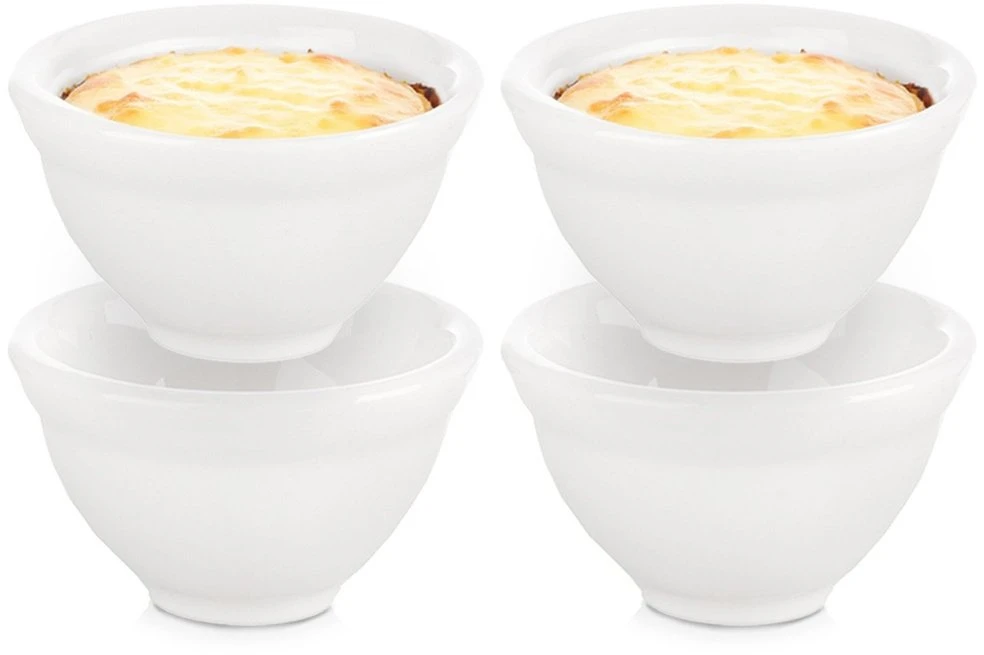 Excellent Houseware Snackkom porceliano užkandžių indų rinkinys 4 vnt. 6 cm, 40 ml