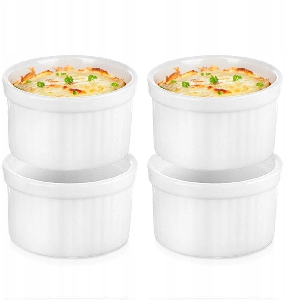 Excellent Houseware Snackkom Keramikiniai Indeliai 6 cm, 40 ml, 4 vnt - Dipsų ir Užkandžių Patiekimui