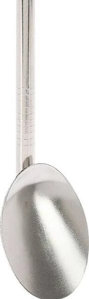 Excellent Houseware Plieniniai gėrimų šiaudeliai, desertiniai šaukšteliai kavai, lattei, gėrimams su ledu gerti, 2 viename + valiklis, 4 dalys, šiaudelių rinkinys, šaukšteliai