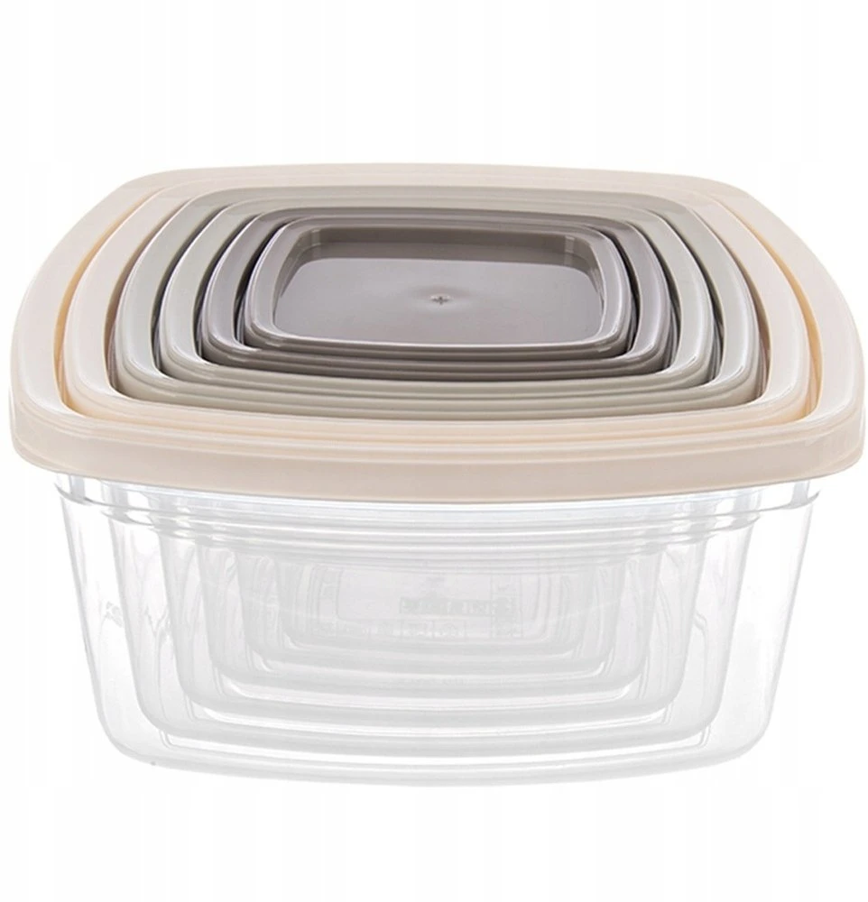 Excellent Houseware Orion Maisto talpyklos 6 vnt su dangčiais - Sandėliavimo indai