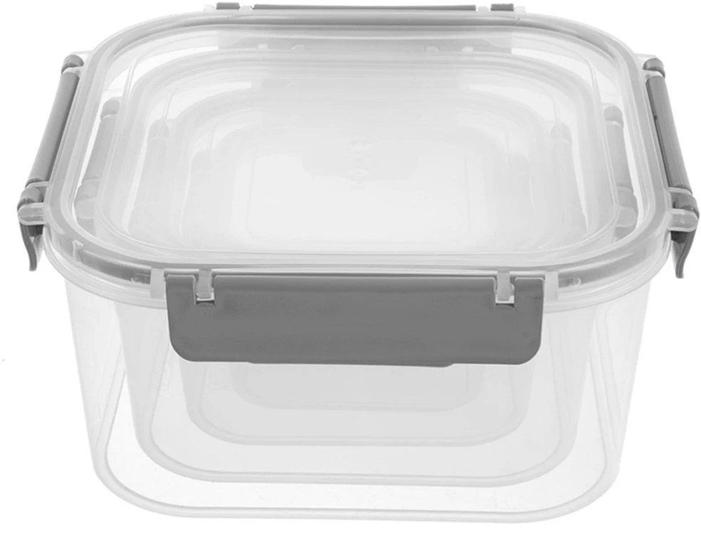 Excellent Houseware Orion Maisto talpyklų rinkinys 4 vnt. Skaidrios, su dangčiais