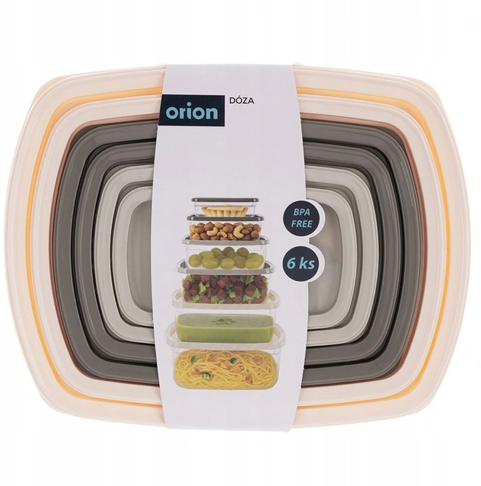 Excellent Houseware Orion Maisto konteineriai 6 vnt - Universalių dydžių laikymo indai