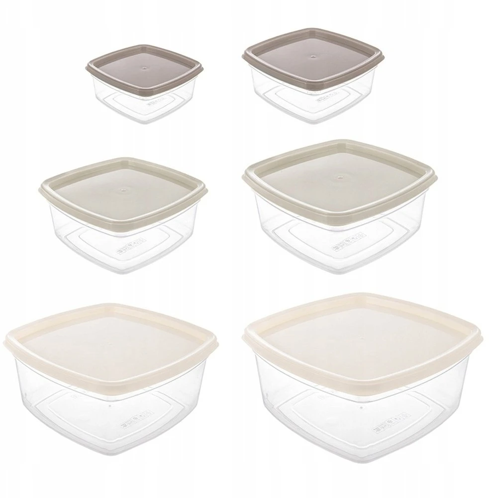 Excellent Houseware Orion Maisto talpyklos 6 vnt su dangčiais - Sandėliavimo indai