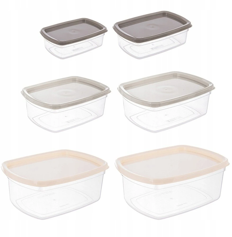 Excellent Houseware Orion Maisto konteineriai 6 vnt - Universalių dydžių laikymo indai