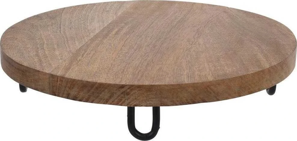 Excellent Houseware Serviravimo lenta medinė ant kojų 28,5 cm