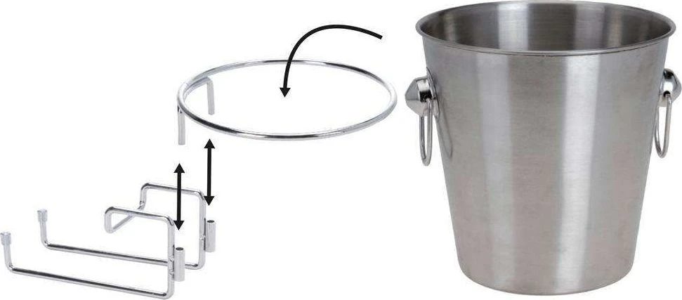 Excellent Houseware Kibiras su laikikliu indas ant ledo šampano vyno degtinės viskio butelis