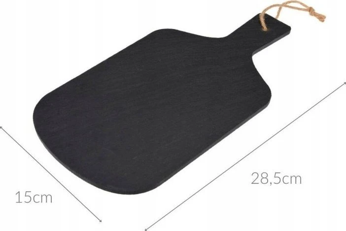 Excellent Houseware Natūralios akmens serviravimo lėkštė 28,5x15 cm su rankena