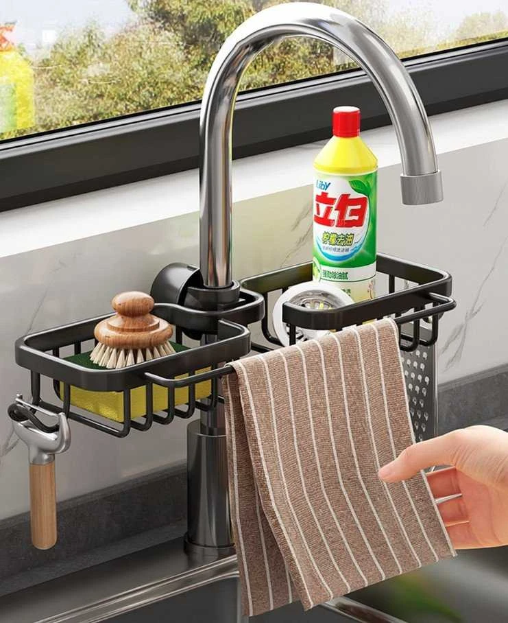 Excellent Houseware Q59A Virtuvės lentynos laikiklis indams džiovinti