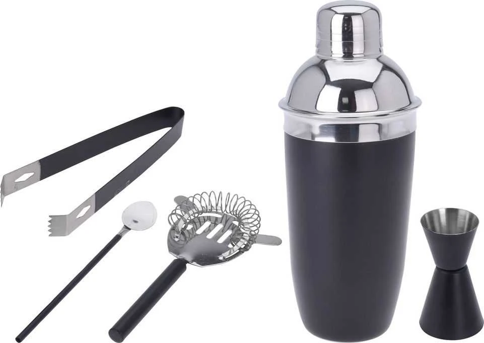Excellent Houseware Baro rinkinys gėrimams, 5 dalių, nerūdijantis plienas