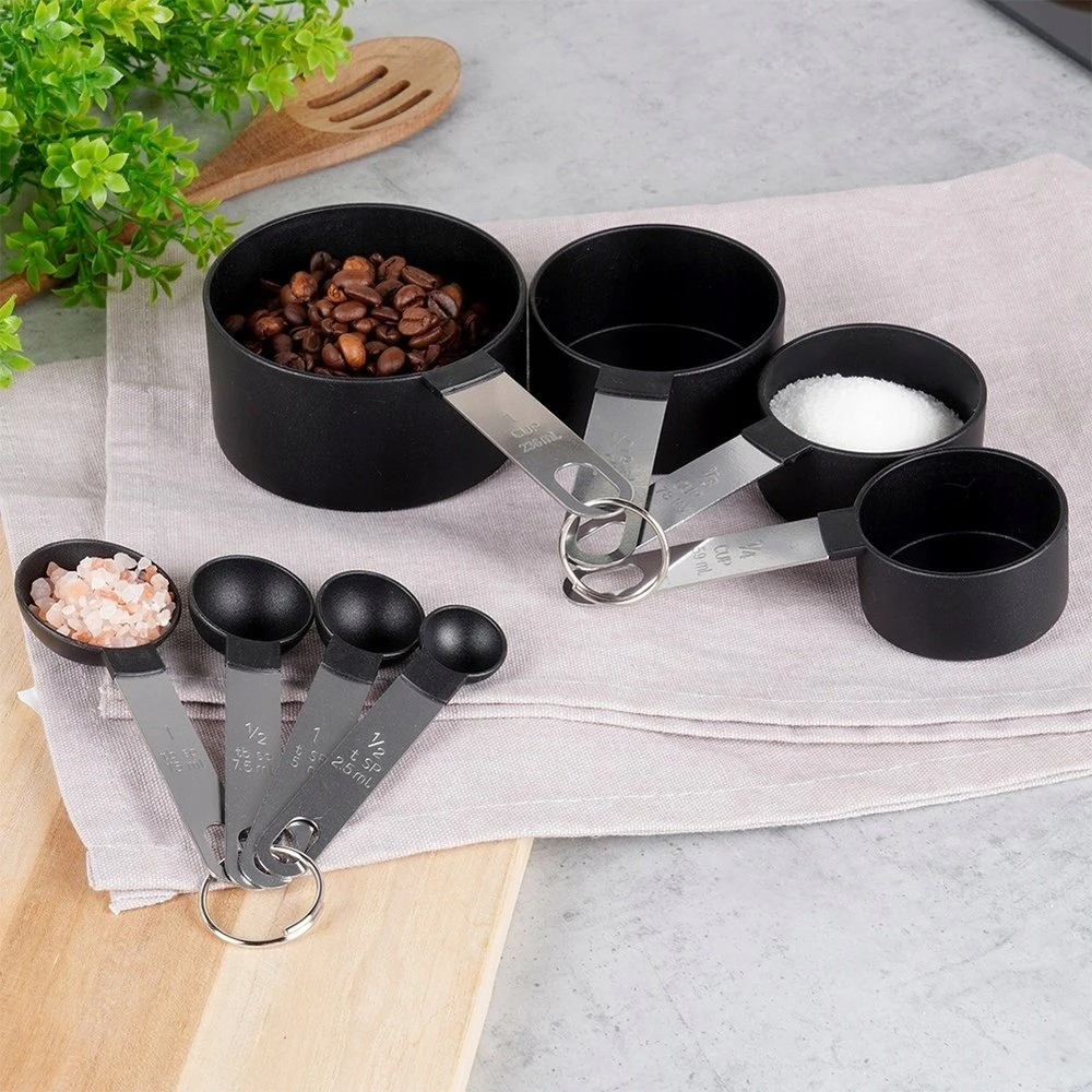 Virtuvinės svarstyklės Excellent Houseware Matavimo šaukšteliai ir puodeliai 8 vnt