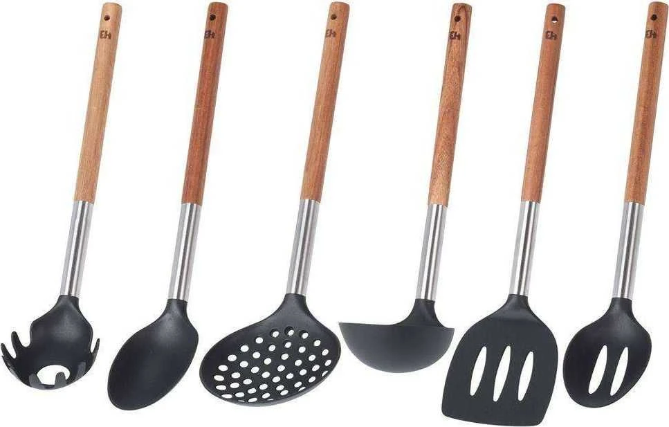 Excellent Houseware Virtuvės reikmenų rinkinys su stovu 7 vnt.