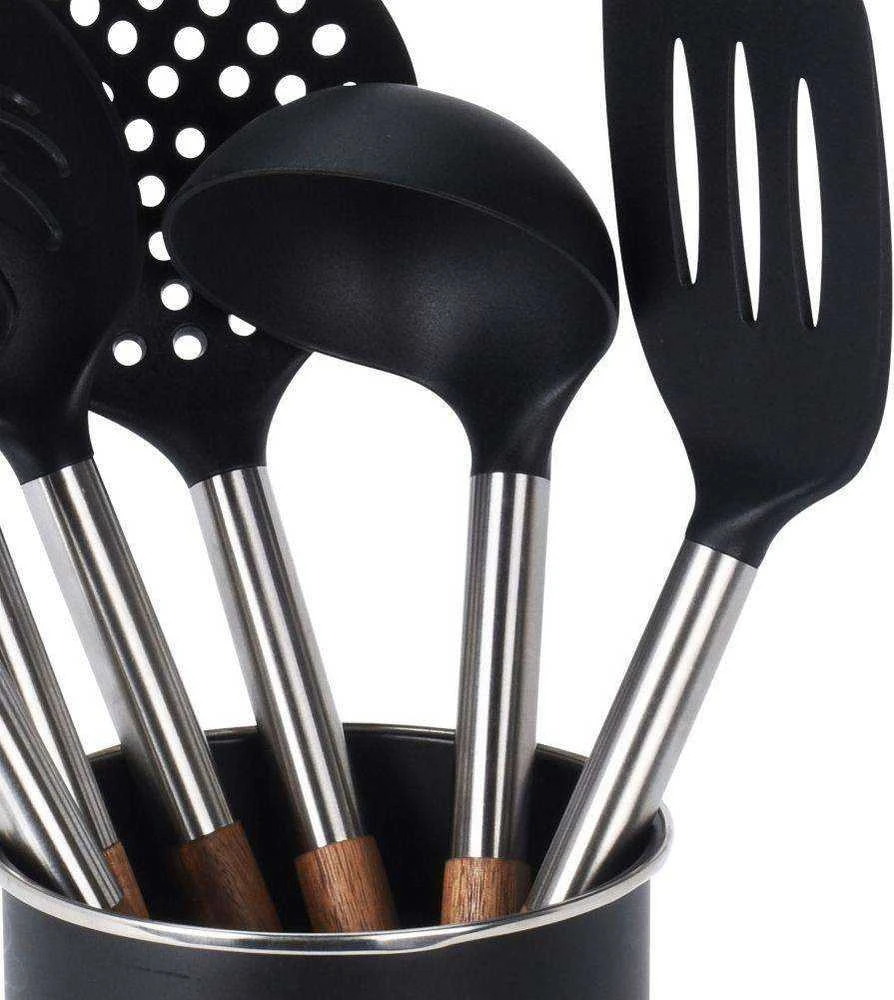 Excellent Houseware Virtuvės reikmenų rinkinys su stovu 7 vnt.