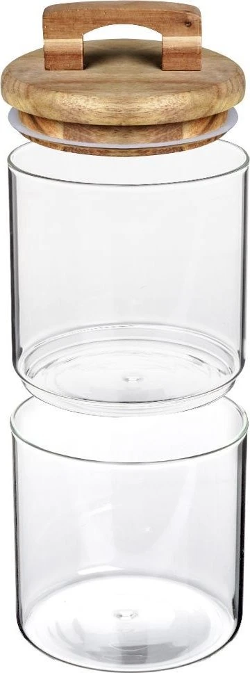 Excellent Houseware Indas sausainiams stiklinis 2 aukštų 600 ml