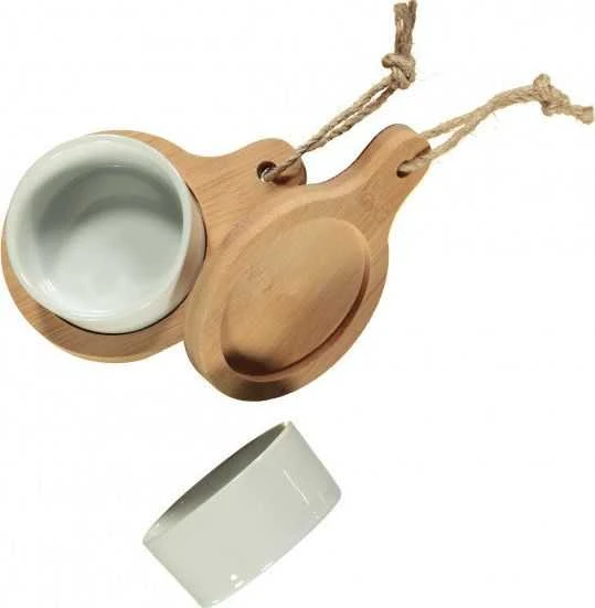 Excellent Housewares Dubuo ant lentos padažui, panardinimui, užkandžiams, užkandžiams, 2 vnt
