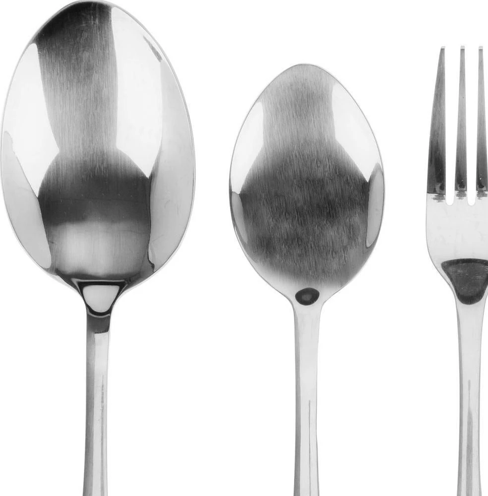 Excellent Houseware Stalo įrankių rinkinys plienas sidabras 6 asmenims 39 vnt.