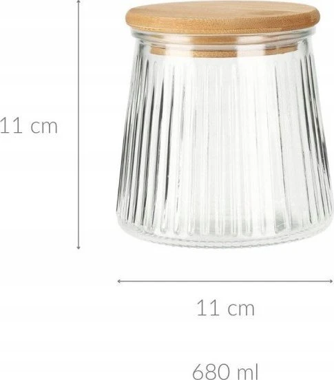 Nežinomas Birių produktų indas, 0.68 l, skaidri