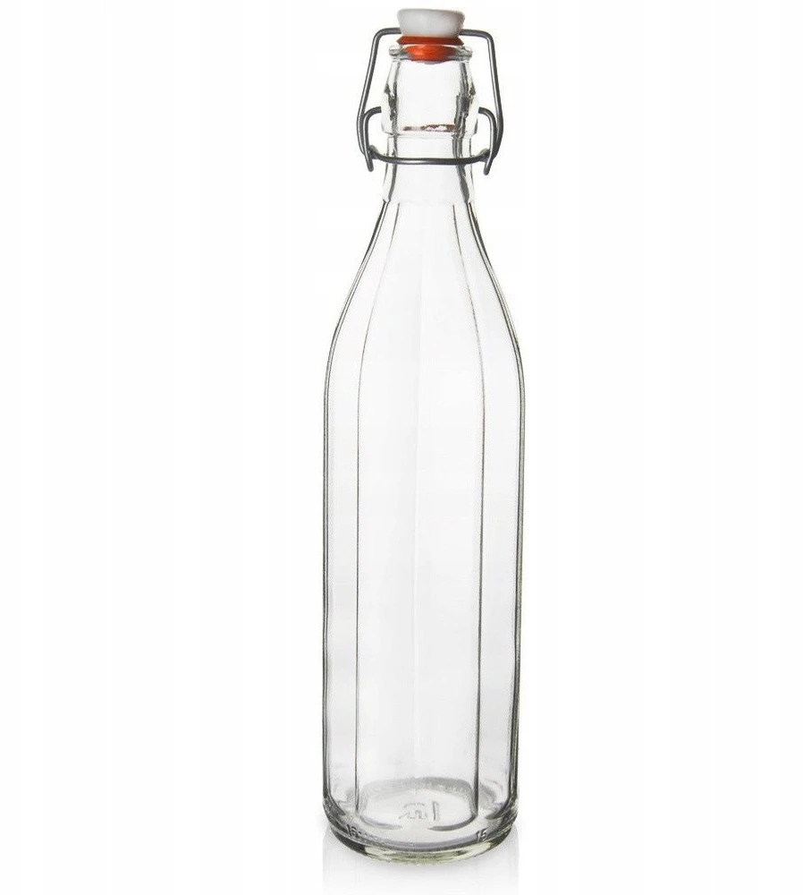 Excellent Houseware Orion Buteliukas stiklena 1 L su klipsem