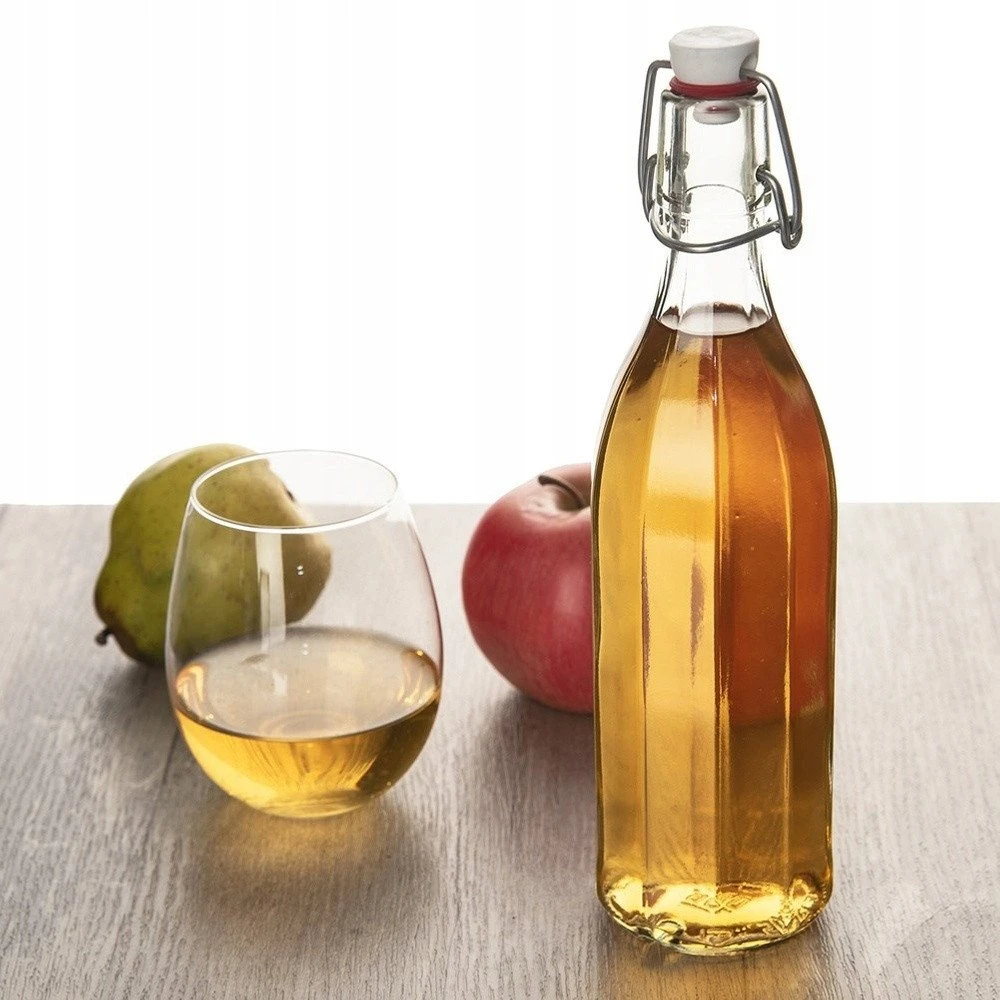 Excellent Houseware Orion Buteliukas stiklena 1 L su klipsem