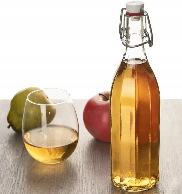 Excellent Houseware Orion Buteliukas stiklena 1 L su klipsem