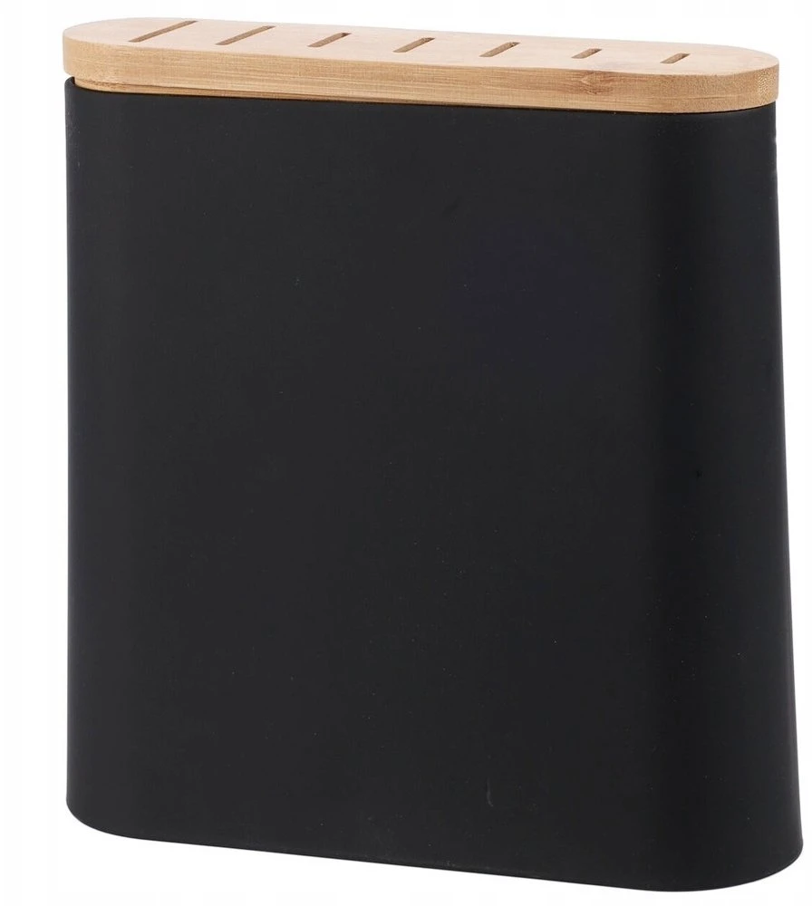 Excellent Houseware Kokybiškas peilių laikiklis su 7 slotais, juodas