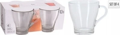 Excellent Houseware Stiklinės kavos ir arbatai 280 ml 4 vnt.