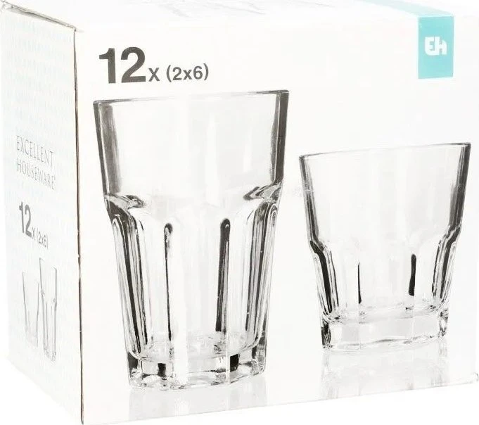 Excellent Houseware Stiklinės gėrimams 230 / 330 ml, 12 vnt.