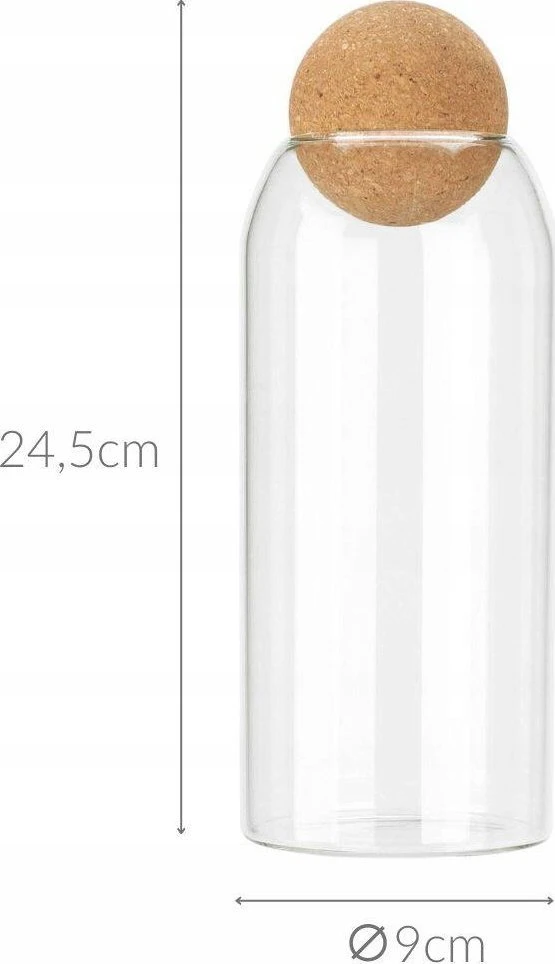 Nežinomas Birių produktų indas, 1 l, skaidri
