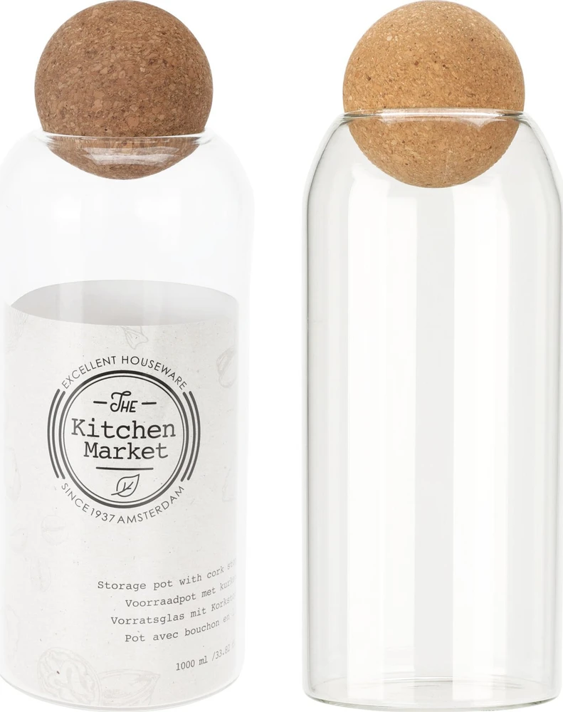 Nežinomas Birių produktų indas, 1 l, skaidri
