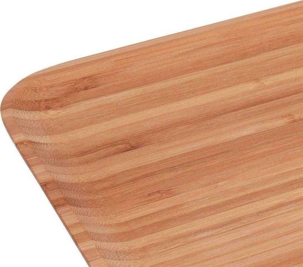 Excellent Houseware Bamboo Vaisių serviravimo padėklas, 33x23 cm, bambukas