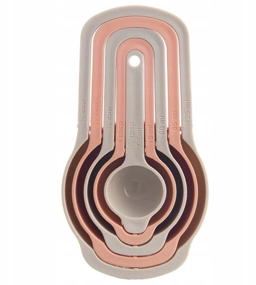 Excellent Houseware Orion virtuvės matavimo puodeliai 5 vnt. – 125 ml, 85 ml, 60 ml, 15 ml, 7.5 ml