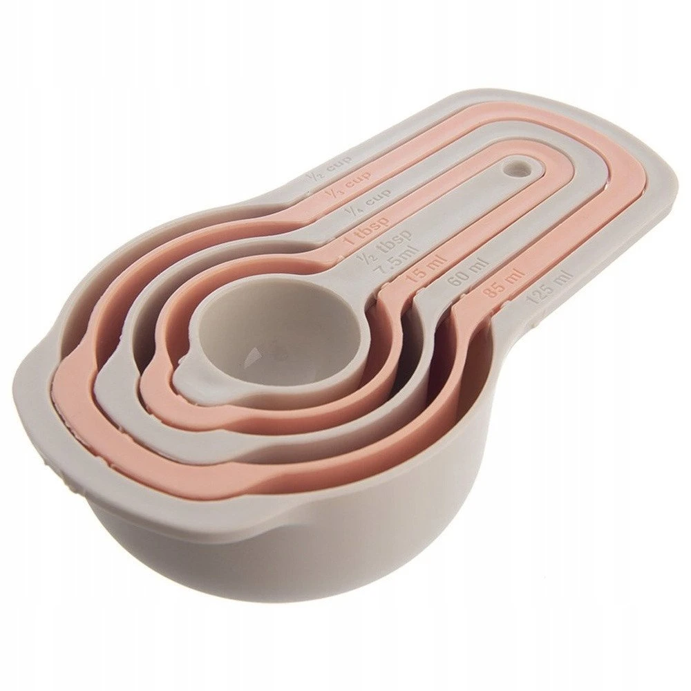 Excellent Houseware Orion virtuvės matavimo puodeliai 5 vnt. – 125 ml, 85 ml, 60 ml, 15 ml, 7.5 ml