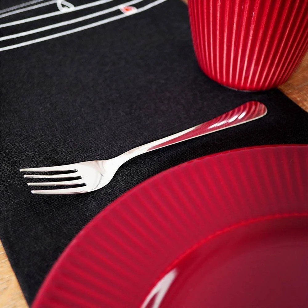 Excellent Houseware Plieninės desertinės šakutės 6 vnt. - Naudojamos, lengvai valomos