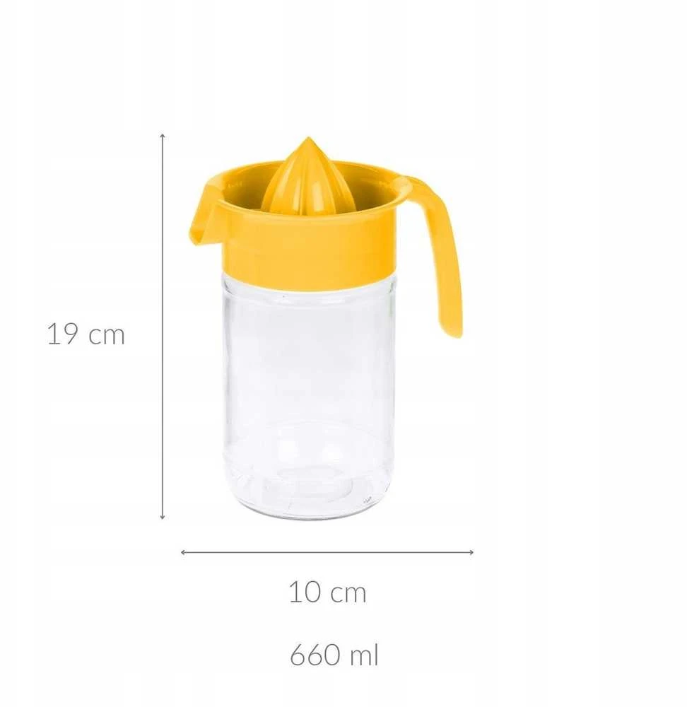 Excellent Houseware Citrinų spaustukas su talpa, 660 ml