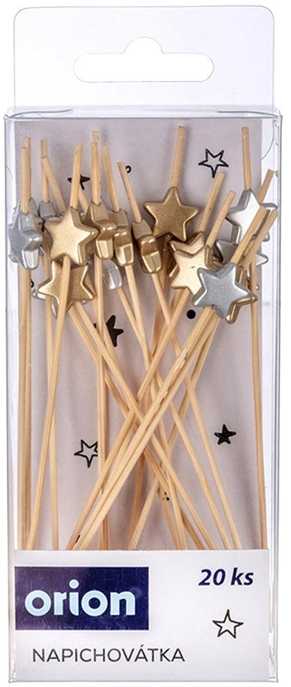 Excellent Houseware Orion Kokteilių Šiaudeliai 12 cm Bambu 20 vnt. - Užkandžiams
