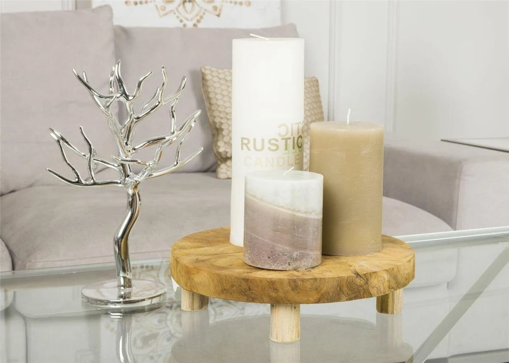 Excellent Housware Home Styling Collection Serviravimo lenta medinė 30 cm su kojomis