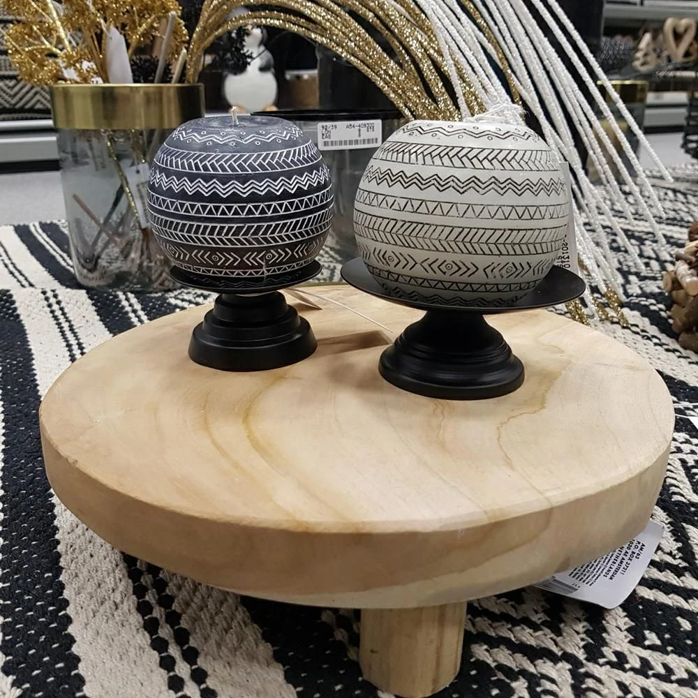 Excellent Housware Home Styling Collection Serviravimo lenta medinė 30 cm su kojomis