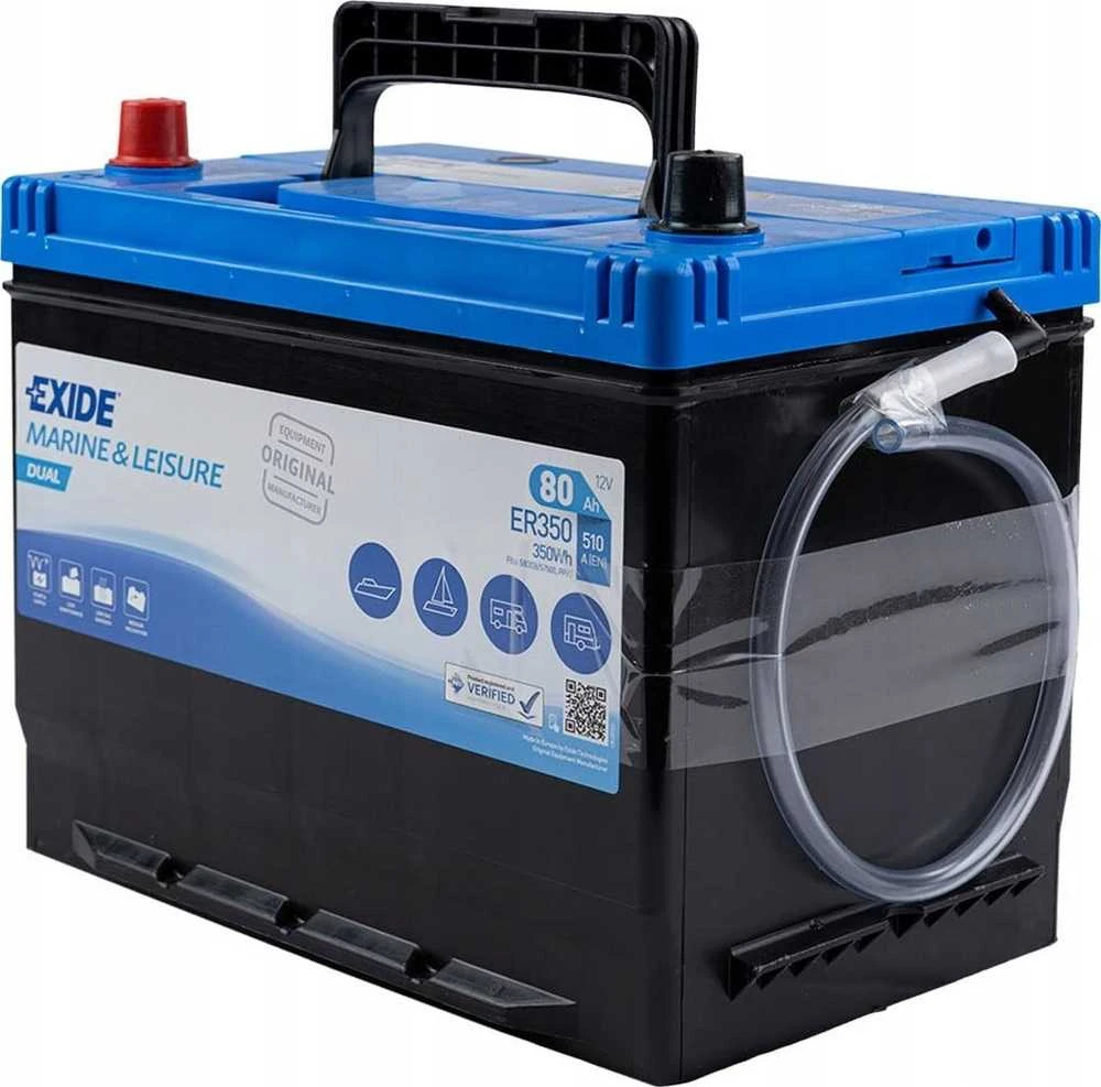 EXIDE ER350 80Ah 510A (EN) 12V akumuliatorius