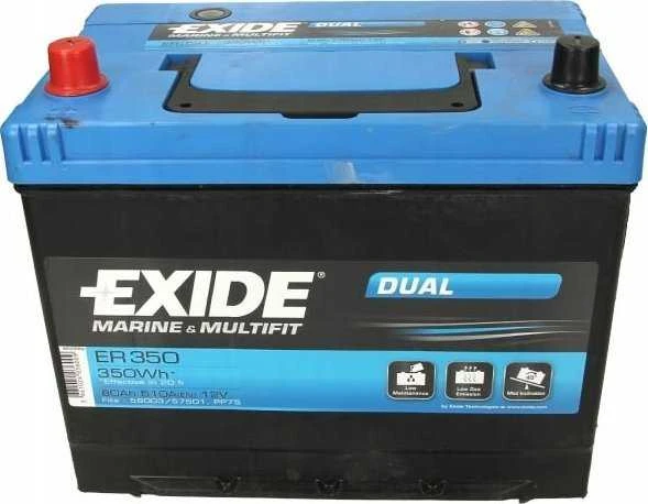 EXIDE ER350 80Ah 510A (EN) 12V akumuliatorius
