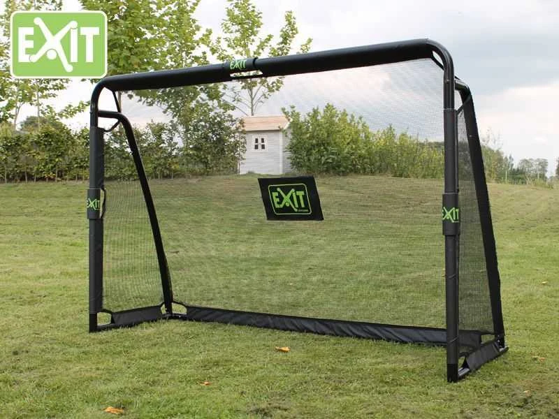 Mobilūs futbolo vartai su atmušimo sienelė Exit Maestro 180x120x60cm