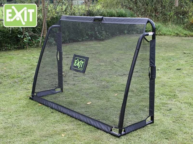 Mobilūs futbolo vartai su atmušimo sienelė Exit Maestro 180x120x60cm