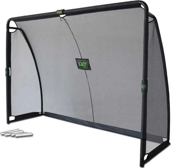 Mobilūs futbolo vartai su atmušimo sienelė Exit Finta 300x200x90cm