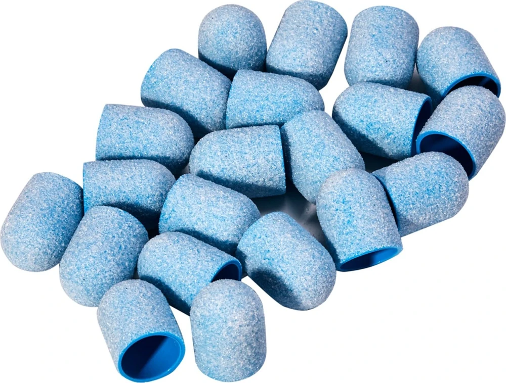 Activeshop Mėlyna šlifavimo antgaliai Exo Mėlyna Hard Cap 13mm /80 20vnt. Med Cap