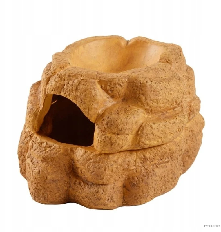 Exo Terra Big Rock slėptuvė su dubeniu, terariumui, keraminė, S, 11x13x8 cm, 20 ml
