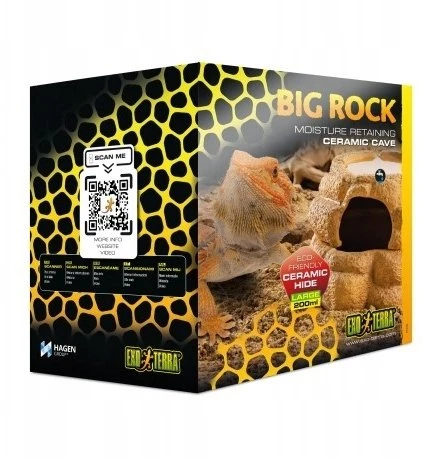Exo Terra Big Rock slėptuvė su dubeniu terariumui, L, 25x28x16 cm, 200 ml