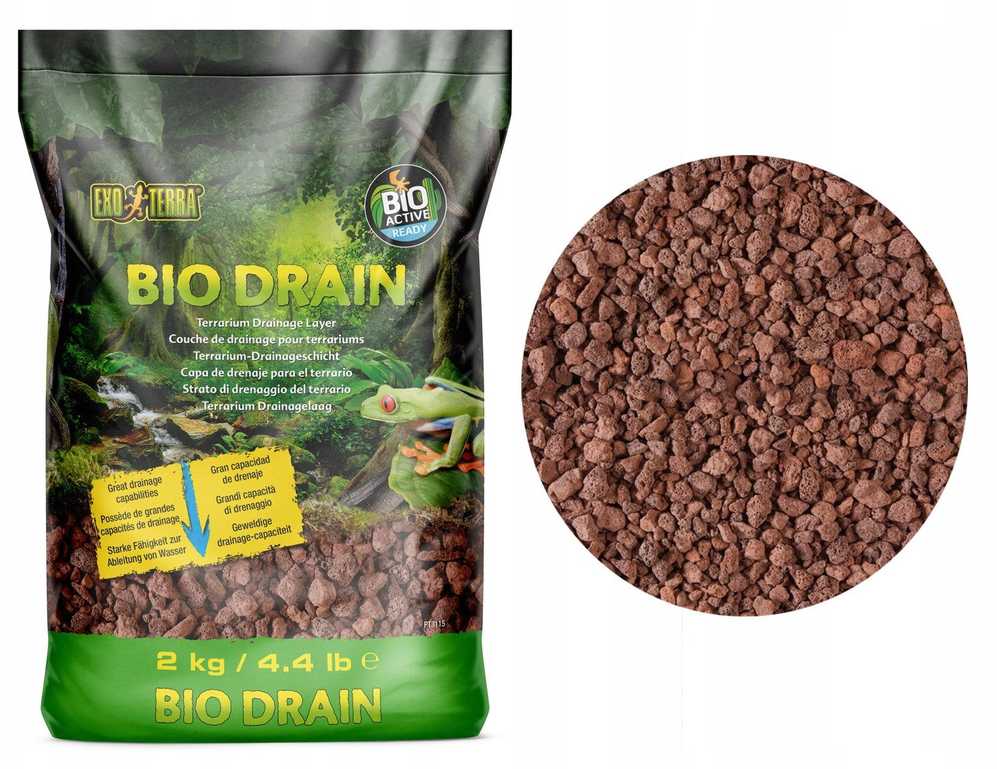 Exo Terra Bio* Drain, drenažinis substratas terariumui, 2kg