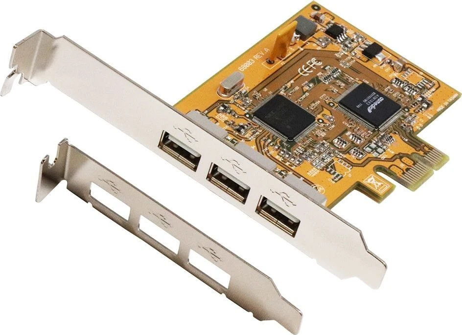 EXSYS EX-11053, PCIe, USB 2.0, viso aukščio, PCIe 1.1, NEC D720102GC, 0,48 Gbit/s