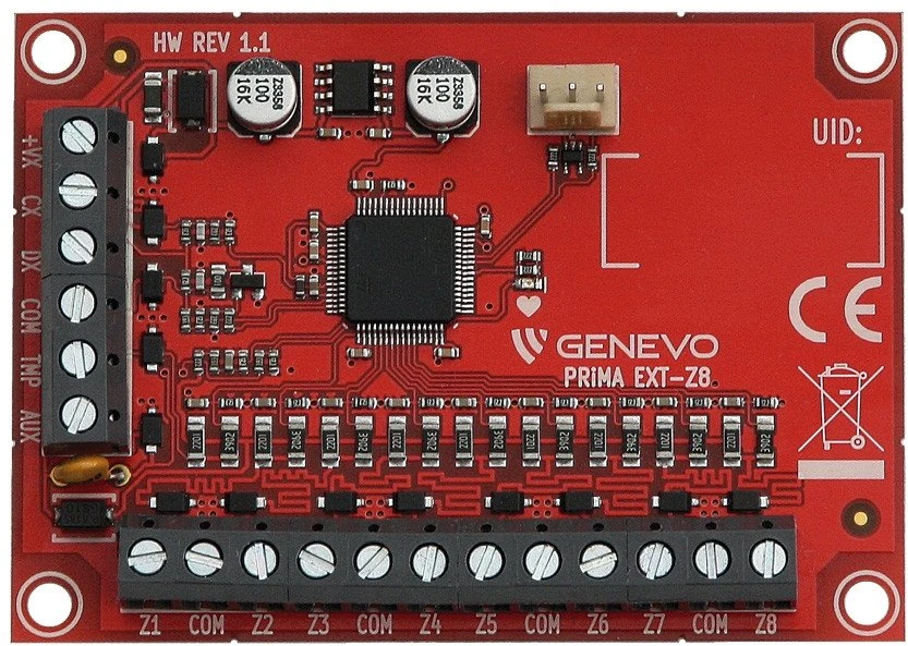 „Genevo EXT-Z8“ įvesties išplėtimo modulis PRiMA 16/64 valdymo pultui