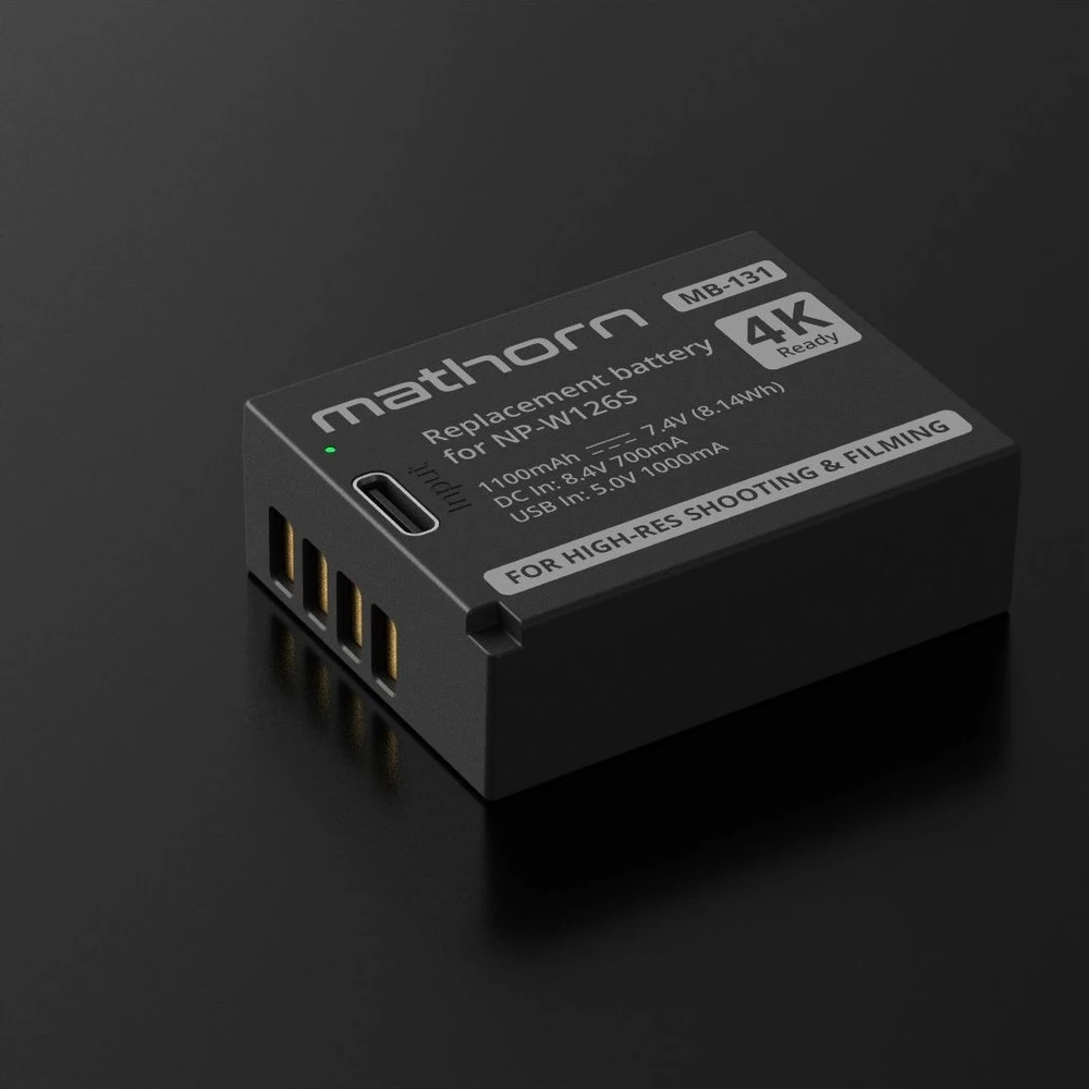 „ExtraLink“ baterija „Mathorn MB-131 1100mAh“ USB-C, skirta NP-W126S
