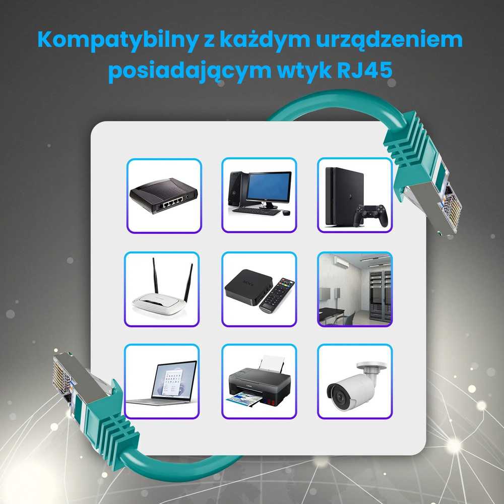 Extralink Cat.7 S/FTP 10m 20G Žalia | LAN pataisos laidas | Varinis vytos poros tinklo kabelis