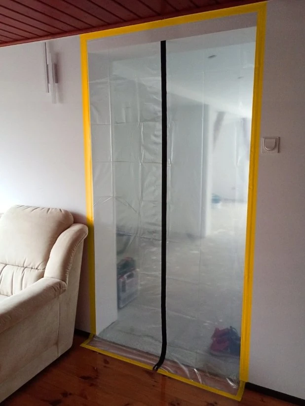 Extralink Renovacijos dulkių durelės, dulkių užuolaida, 220x110, tiesios